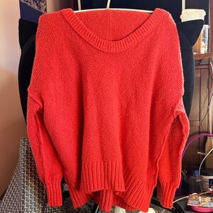 Cozy deep orange sweater